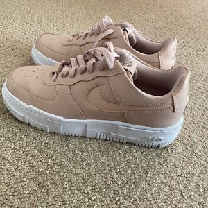 Nike AirForce 1 platform sneakers